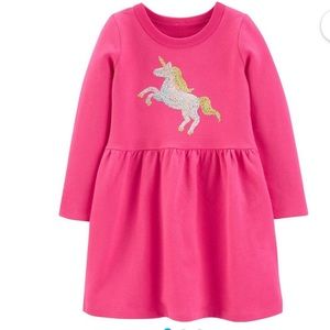 Toddlers Sequin Unicorn Dress